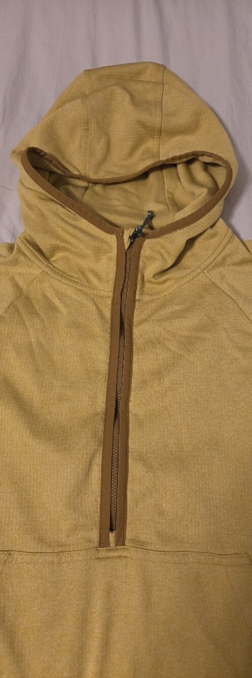 REI Co-op Trailmade Midlayer Burnish Gold Half-Zip Hoodie - Picture 7 of 8